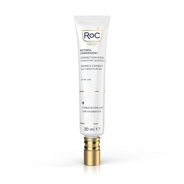RoC - RetinolCorrexion Wrinkle Correct Day Cream SPF 20 - Face Cream with Retinol and Vitamin E - Anti-Wrinkle and Aging - 30 ml