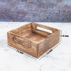 Samhita Square Burning Finish Mango Wood Napkin Holder for Restaurant