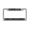 Army 'Combat Medical' Badge License Frame - American Made - Veteran Approved!