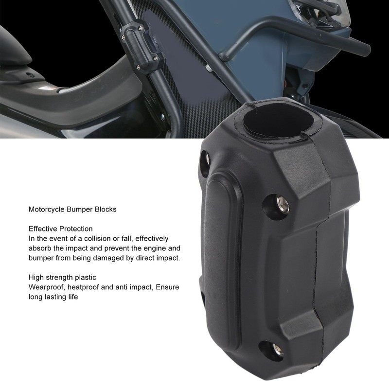 Masyrt Universal Motorcycle Bumper Blocks, Anti-Collision Engine Protection for 22