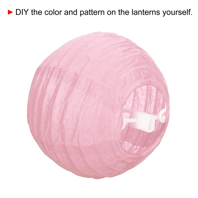 PATIKIL 6 Pcs 10cm Round Folding Hanging Lamp Shade for