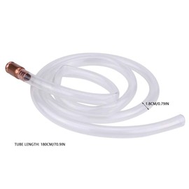 Acouto Universal PVC Bomba de sifón automática Aceite Combustible Bomba de transferencia de líquido 180cm Tubo de succión de aceite para gasolina Aceite Agua Combustible