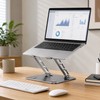 Adjustable Carbon Steel Laptop Stand, Foldable Cooling Holder for Laptops
