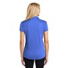 Ladies Heathered Moisture Wicking Golf Polo-S-True Royal