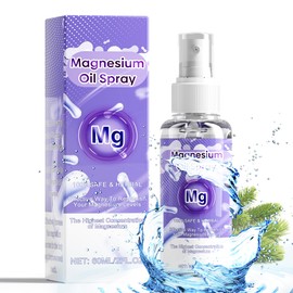 Magnesium Oil Spray, Magnesium Oil Skin & Body Extra Strength, 60Ml 100% Pure Organic Magnesium Chloride Oil Spray, Magical Magnesium Skin Spray for Feet, Sleep, Relax, Easy to Absorb and Use