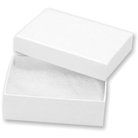 Darice 3-Inch by 2 1/8-Inch by 1-Inch Jewelry Box with Filler, 6/Pack (1162-93)