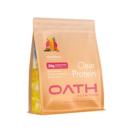 Oath Nutrition Clear Whey Isolate Protein Powder, Island Mango, 20g Complete Protein per Serving, No Added Sugar, Grass-Fed, 18 Servings