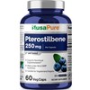 NusaPure Pterostilbene 250mg per Veggie Caps, 60 Count (Non-GMO, Vegan)