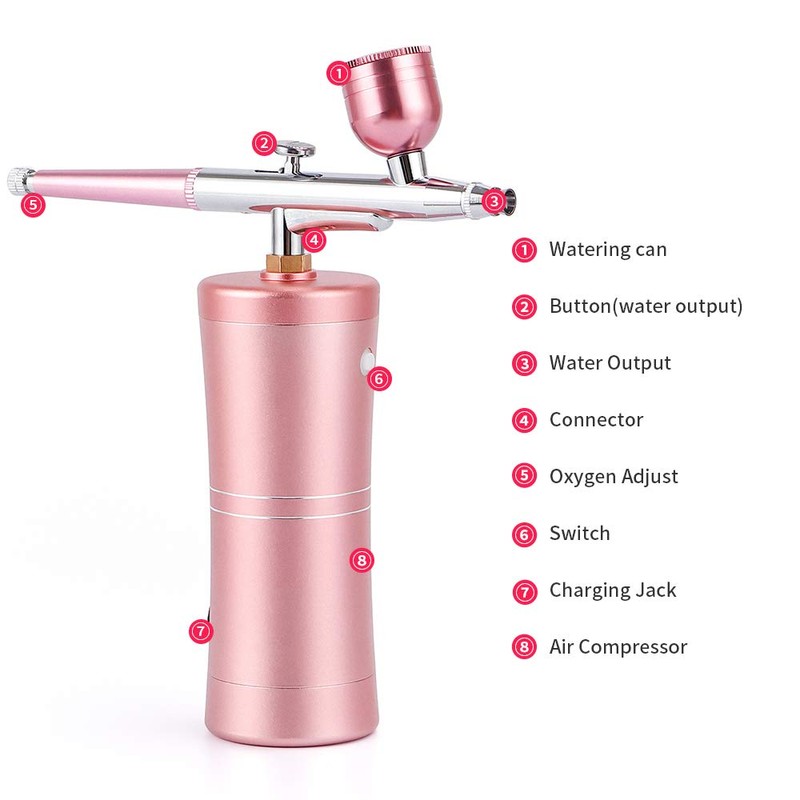 Oxygen Facial Machine, Water Oxygen Beauty Device Professiona Salon Micro-nano