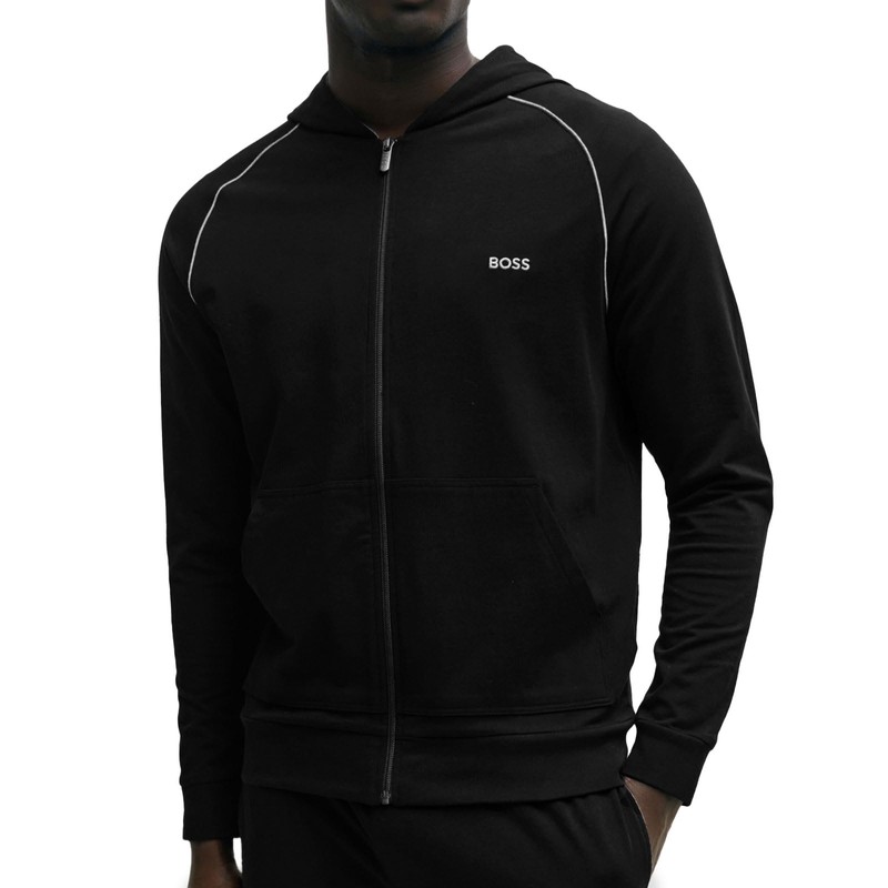 BOSS Herren Mix&Match Jacket H Hoodie aus Stretch-Baumwolle mit Reißverschluss