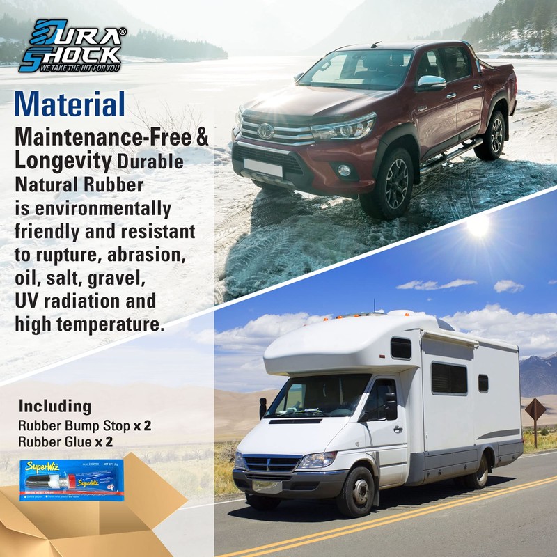 DuraSHOCK Modular Universal Rubber Front Rear Bump Stop for Truck