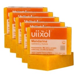 Uiixol  Paquete 5 Jabones Artesanales - Mandarina 100gr Cu                                                                                            