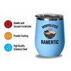 Ramen Lover Gift Blue Edition Wine Tumbler 12oz - Hopeless