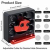 11pcs Dowel Maker Jig Kit, 5/16-3/4" Adjustable Electric Drill Milling