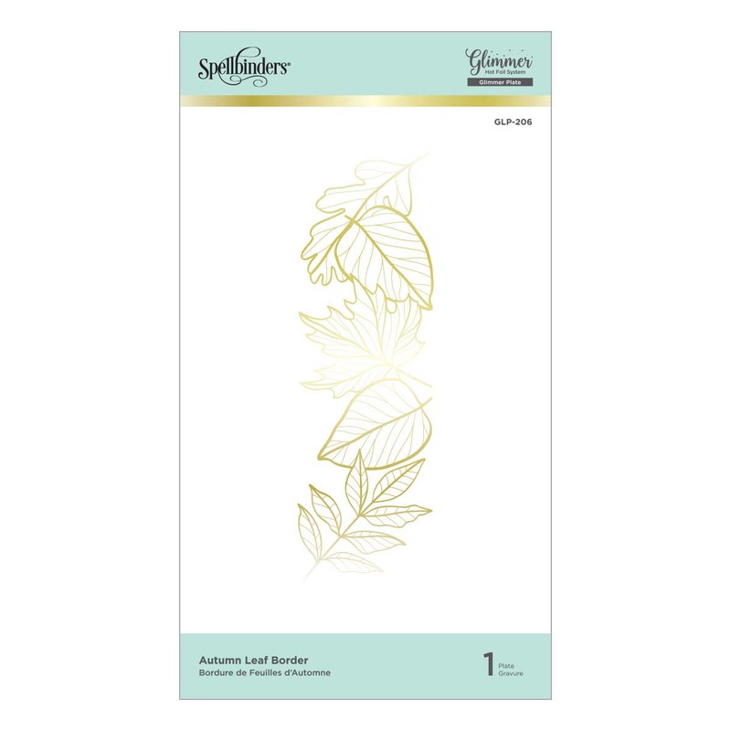 Spellbinders Glimmer Hot Foil Plate-Autumn Leaf Border