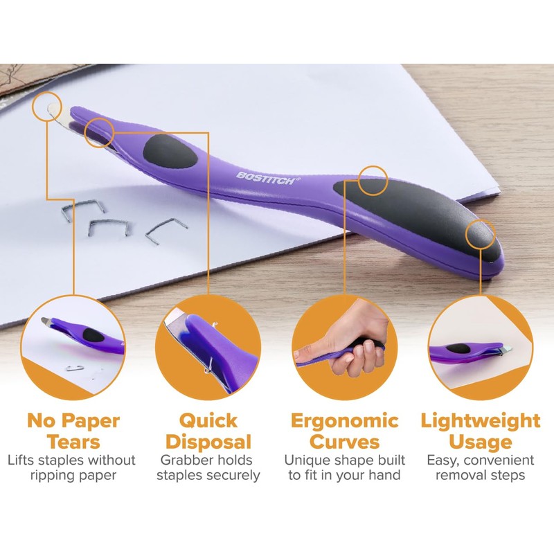 Bostitch Office Professional Magnetic Easy Staple Remover, Staple Puller Stick