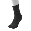 yubinoba socks regular orthotic 5-toe socks, Black