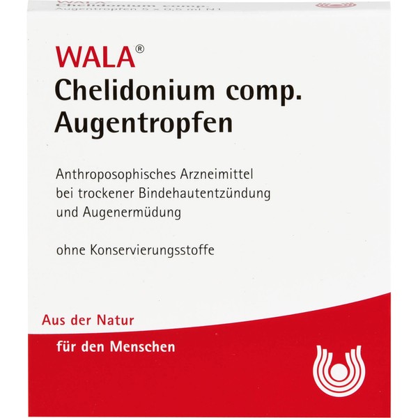 WALA Chelidonium comp Augentropfen bei trockenen, ermüdeten Augen, 5 St.