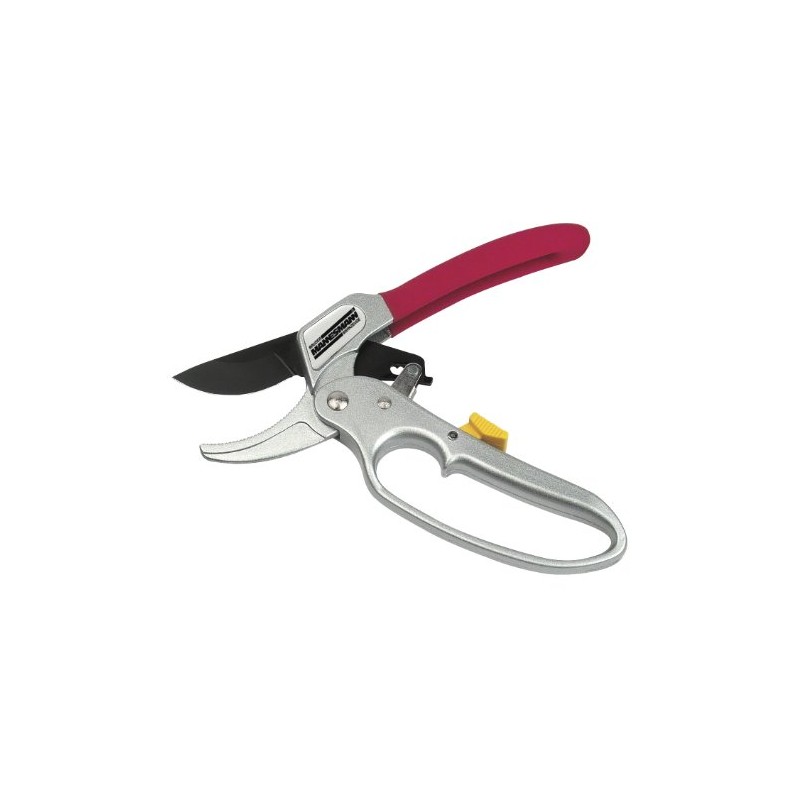 Brüder Mannesmann M63210 Pruning Shears Aluminium with Ratchet