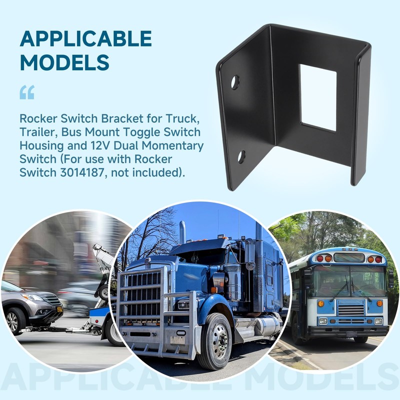 MUGLFPT 3014188 Rocker Switch Mounting Bracket, Hole 1-7/16" x 13/16",