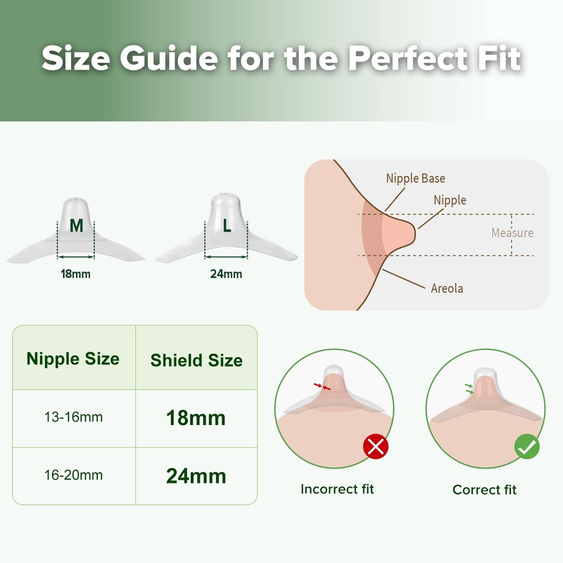 haakaa Nipple Shields for Nursing Nipple Shield for Breastfeeding with