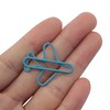 XGNG 120PCS Cute Metal Paper Clips Plane Paperclips Airplane Shaped