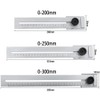 Precision Marking Gauge, 0-200mm Stainless Steel Scribing Gauge, Woodworking Measuring