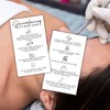 Dermaplaning Aftercare Instruction Cards | 50 pk 2x3.5” Minimalist Facial