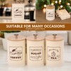 UKQRRTC 3 Pack Metal Coffee Sugar Tea Canister Set, Large