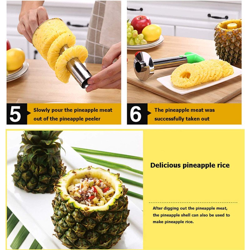 Pineapple Corer, Pineapple Cutter, Pineapple Corers Removal Slicing, Pineapple Corer