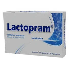 Lactopram Probióticos Lactobacilos 20 Cap Padulto