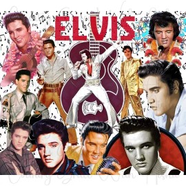 Handmade 20oz Skinny Tumbler Sublimation Transfer Elvis Ready To Press