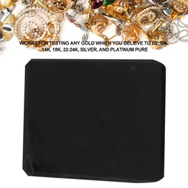 Betued Gold Touchstone, Testing Tools, Silver Acid Testing Tool Set, Platinum Gold C Precious Metal Test Stone Size Portable Gold Test Stone (Acid Testing Water Not Included)