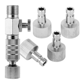 Ausuc Airbrush Quick Change Joint Set (Quick Change Joint with Air Adjustment) Airbrush Quick Release Coupling Adapter Kit
