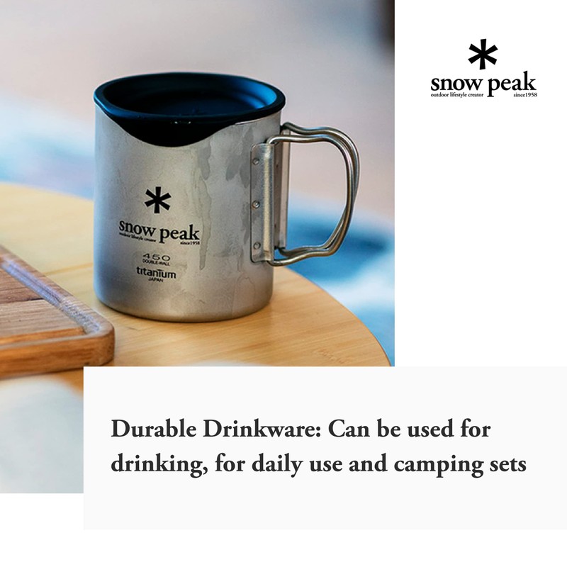 スノーピーク(snow peak) チタンダブルマグ450ml MG053