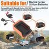 Battery Adapter Dock 40V Power Source Connector with 30A Fuse