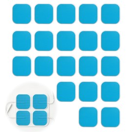 tiyiyok 20 Stück Ersatzsets Gel Pads, 45 x 45 mm Elektroden Pads für Bauchtrainer, Gel Ersatzfolie, Gel Pads Elektrische, für EMS-Trainer Bauchmuskeltraining
