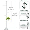 Hershii 4-Tier Indoor Plant Stand Tension Pole Corner Standing Shelf