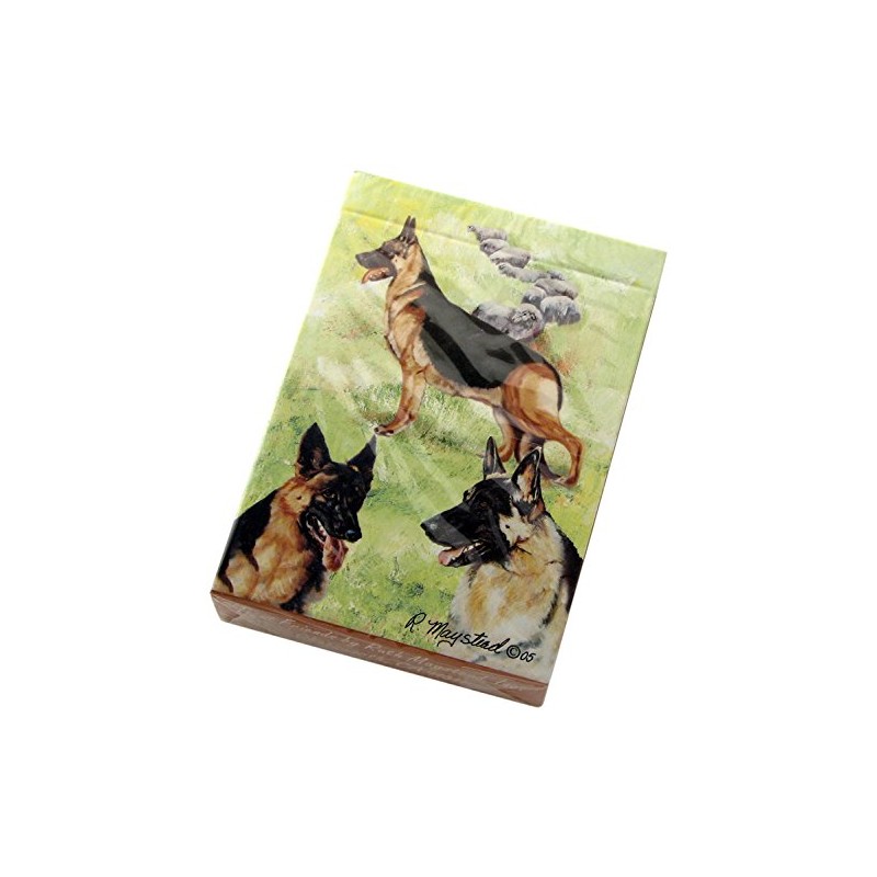 German Shepherds Dog Playing Cards by Ruth Maystead