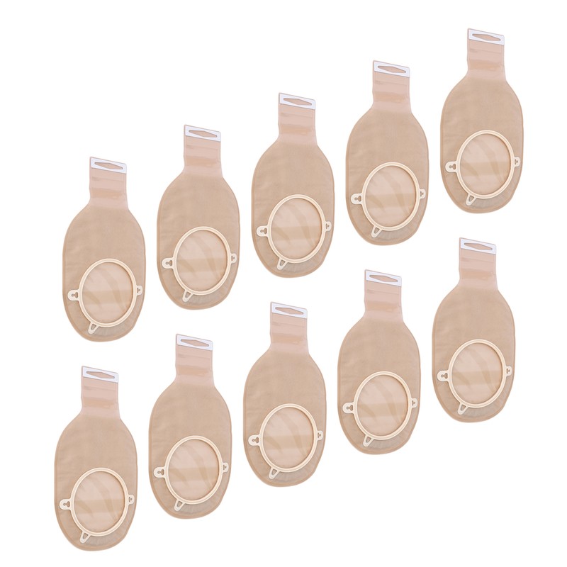 20pcs Drainable Colostomy Pouch Odor Repellent Film Double Sided Soft