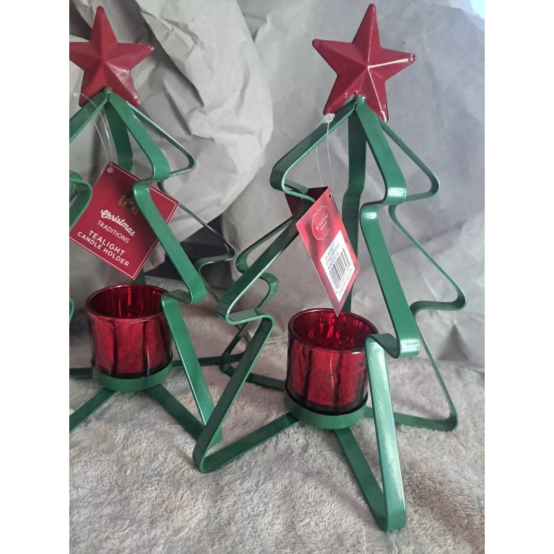 St. Nickolaus NEW Metal Christmas Tree & Candle Holder/ Fragrance