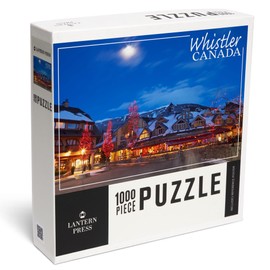Village Scene, Whistler, Canada (1000 Piece Puzzle, Challenging Jigsaw Puzzle for Adults, Made in USA)