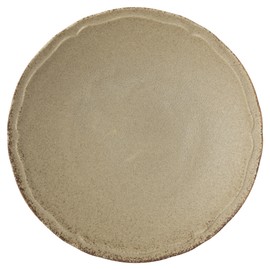 TOKI1919 37F371-24 Lightweight Tableware, Poire Poire Black Cafe, Hamburger Plate, Steak Plate, Round Plate, Diameter Approx. 9.4 x 1.2 inches (24 x 3 cm), French Dish, Hotel, Restaurant