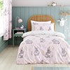 Catherine Lansfield Bunny Tails Ditsy Flowers Reversible Single Duvet Cover