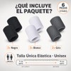 Muñequeras de Sudor – 6 Piezas Deportivas Elásticas de Algodón