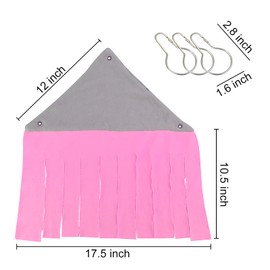 Andiker Small Animal Hideaway, Hamster Hideout Fleece Forest Tent Pet Hammock Cage Accessories for Guinea Pig Chinchilla Hedgehog Rat Squirrel Ferret Dwarf Bunny (Pink)