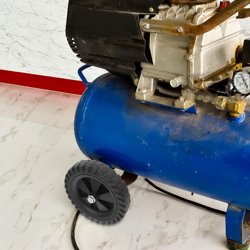 ARTIBETTER 6.2 Inch Rubber Air Compressor Replacement Wheels, Quiet Rolling