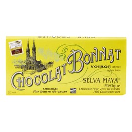 Bonnat "Selva Maya" Mexico - 75% Cocoa Dark Chocolate, French Chocolate, 100g/3.5oz.
