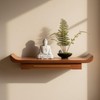 ZICHOUYING Buddha Shelf Wall Camphor Wood, Altar Shelf with Telescopic