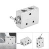 Toggle Switch Valve 2-Position 5-Way Mechanical Pneumatic Knob Switch G1/8in